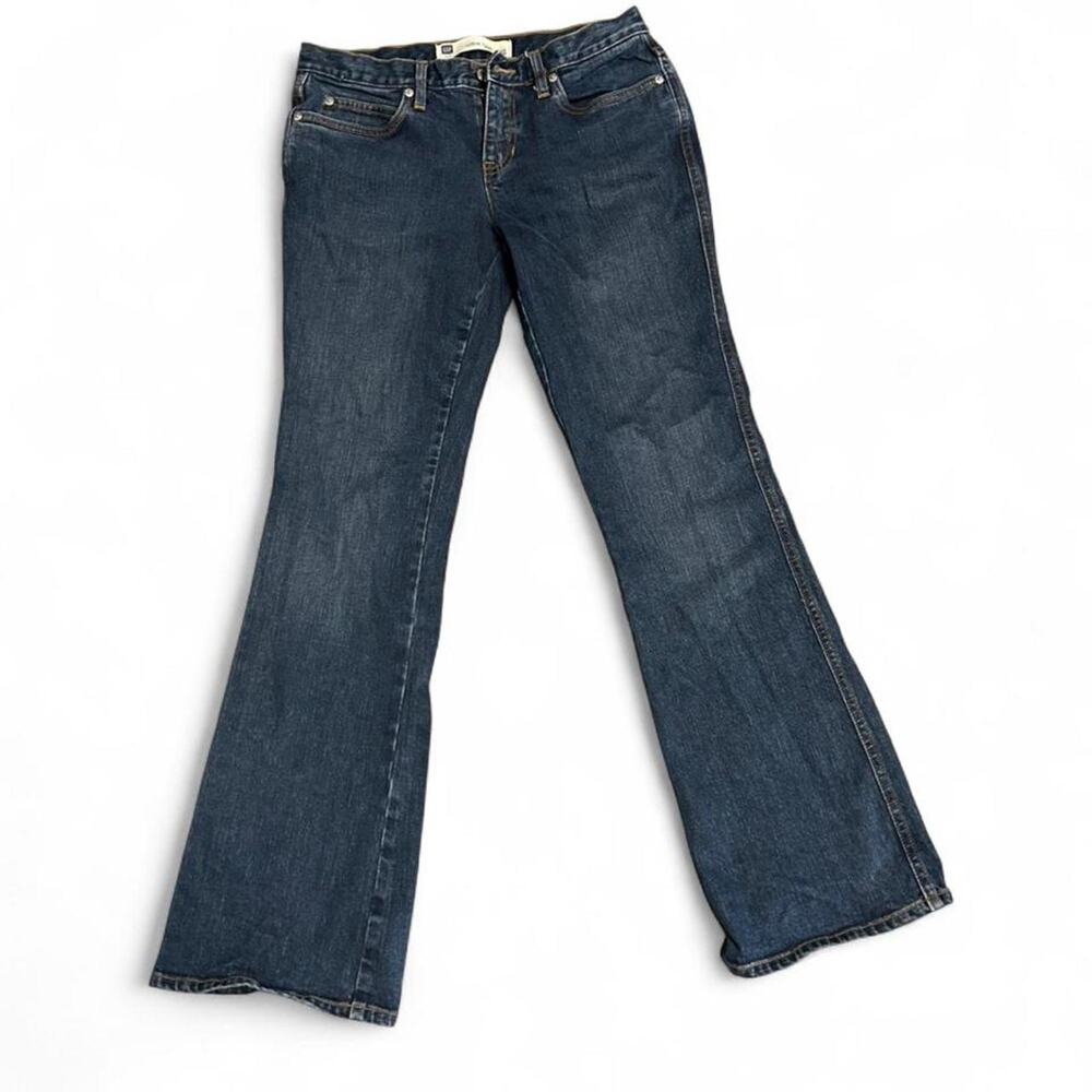 2006 Y2K size 6 Gap ultra low rise bootcut flare  jeans gemstone details